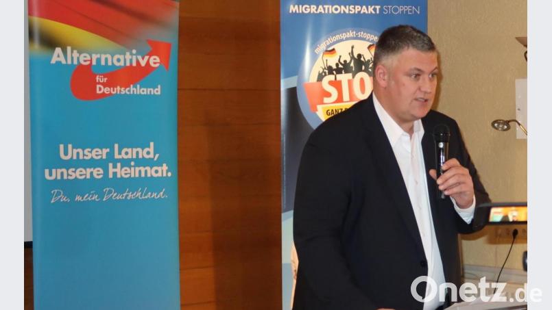 Der AfD-Politiker Roland Magerl befürwortet die mögliche Abwahl der Fraktionsvorsitzenden Katrin Ebner-Steiner nicht. Bild: Würth, Wolfgang