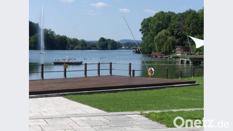 Der Rußweiher in Eschenbach ist bis einschließlich 19. Juni gesperrt. Bild: rn