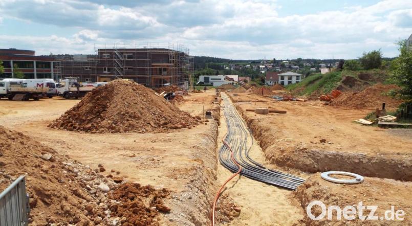 Ein beherrschendes Bauprojekt ist in der Schulstraße der im Entstehen begriffene Senioren-Wohnpark, für den im Haushalt 2020 eine Investition von rund 800 000 Euro eingeplant ist. Bild: e