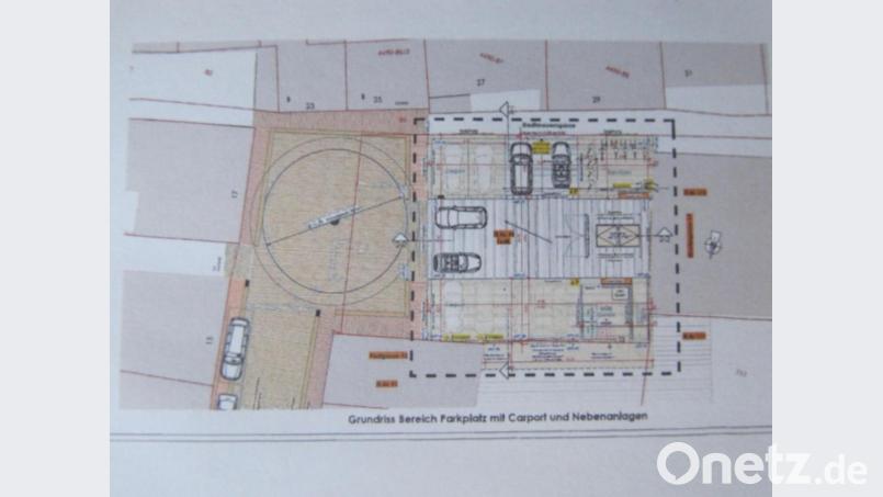 So ist der Park- und Wendeplatz mit barrierefreiem Zugang zum Seniorenheim geplant Bild: fg