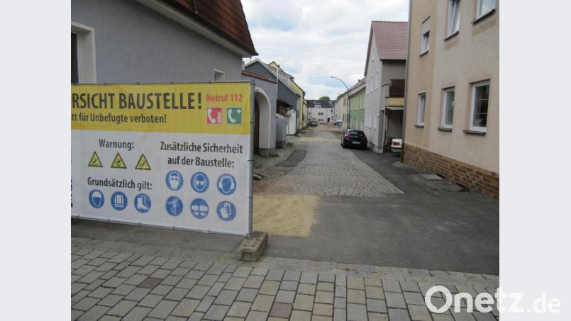 Die Sanierung der Postgasse in der Hirschauer Innenstadt beginnt. Bild: fg