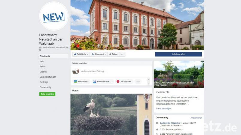 Das Landratsamt Neustadt betreut bereits eine Facebook-Seite, ebenso die Stadt Neustadt. Nun soll Weiden folgen - auch bei Twitter und Instagram. Bild: rg