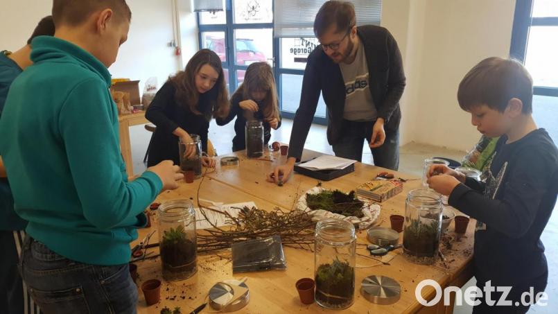 Foto vom letzten &quot;physischen&quot; MINT-Garagen-Workshop. Bild: exb