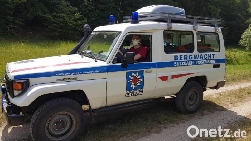 Das Sulzbacher Bergwachtfahrzeug beim jüngsten Einsatz am Mittwoch in der Nähe des Höhenglücksteigs. Bild: exb