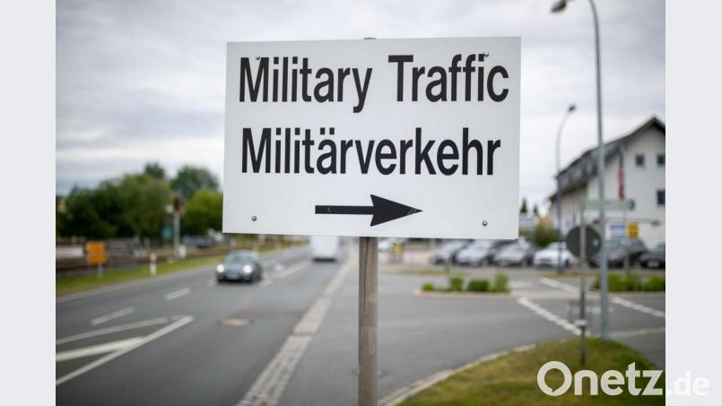 Ein Hinweis in Grafnewöhr. Bild: Daniel Karmann