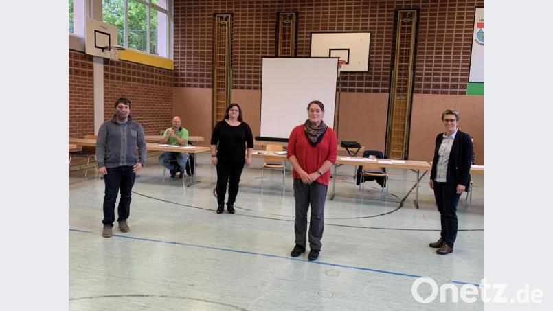 Im Bild von links: Andreas Heinz (Jugendbeauftragter), Karin Krenkel (Familienbeauftragte), Angela Haderer (Behindertenbeauftragte) und Bürgermeisterin Marion Höcht. Bild: Simon Ertl