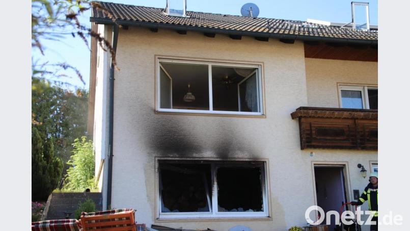 Das Wohnhaus war nach dem Brand in Oberbibrach stark verraucht. Bild: jma