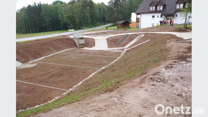Das Regenüberlaufbecken am Ortsausgang von Zweifelau ist fertig. Lediglich die Umzäunung fehlt noch. Bild: bkr