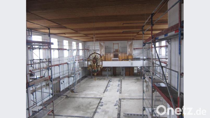 Vor einigen Wochen war die Filialkirche Trisching noch eine Baustelle. Bild: ral