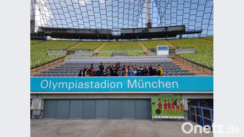 Das Olympiastadion beeindruckte die Partnerschüler aus Saint Pourcain, weil dessen Nutzung dem Prinzip der Nachhaltigkeit entspricht. Archivbild: lg