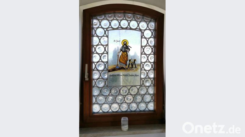 Den Heiligen Sankt Josef als Motiv für das gestiftete Fenster wählte Johann Höger. Bild: gz