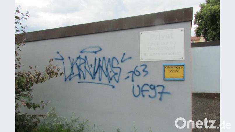 Der Polizei sind mehrere Schmierereien im Neunburger Stadtgebiet gemeldet worden. Bild: Stephan Bergler