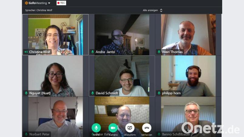 Die Neugründung des BDS-Ortsverbands erfolgte per Videokonferenz. Bild: Christina Wolf/exb