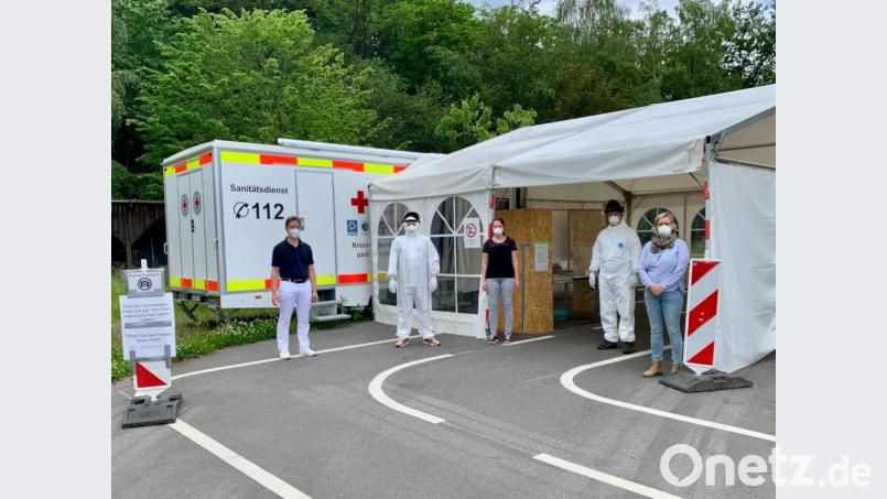 Das Corona-Testzentrum in Altenstadt/WN ist nun erstmal wieder geschlossen. Bild: Viktoria Birner/exb
