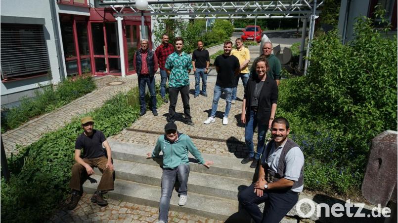 Die Absolventen des Kurses „Restaurator im Steinmetz- und Steinbildhauerhandwerk“ genossen das hohe Ausbildungsniveau. Bild: exb