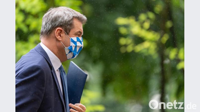 Bayerns Ministerpräsident Markus Söder (CSU) spricht sich für ein Urlaubsverbot für Menschen aus Corona-Risikogebieten aus. Archivbild: Peter Kneffel/dpa