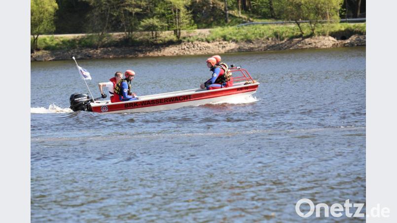 Die Wasserwacht Amberg-Sulzbach auf dem Trausnitzer Stausee. Bild: Michael Schmid/Kreiswasserwacht