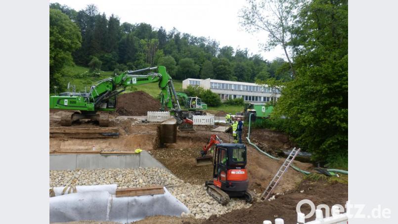 Die Baustelle kurz vor ihrer Vollendung. Bild: fm