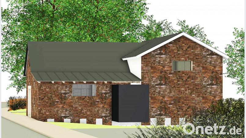 "Schwalbennest" nannte Christian Drehobel die notwendige zweite Toilette, die als Kubus aus Holz an die Wand gehängt wird. Eine Herausforderung für die Statiker. Bernhard Schindler dazu: "Wenn schon schweben, dann soll alles schweben!" Bild: ld