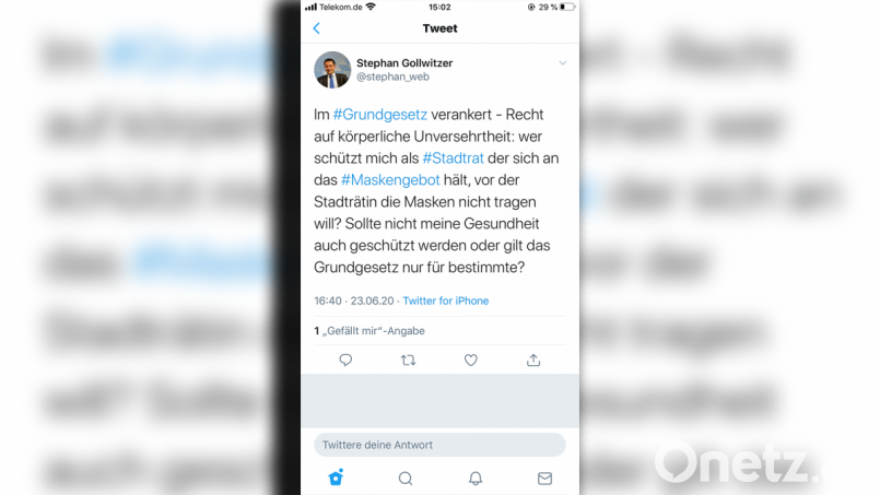 Im Tweet macht CSU-Kreisvorsitzender Stephan Gollwitzer seinem Ärger Luft. Bild: za