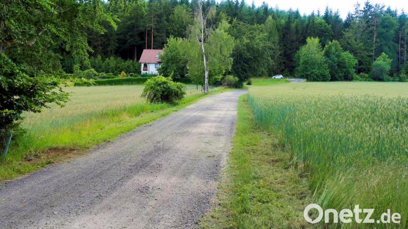 Eine Spezialfirma soll den Verbindungsweg von Frauenreuth nach Altenreuth (im Bild der Anschluss in die Bärnhöher Straße) demnächst instandsetzen. Mit dieser Entscheidung verabschiedete sich der Friedenfelser Gemeinderat von dem bereits 2015 gefassten Beschluss einer aufwendigen Sanierung im Verfahren zum Kernwegenetz. Bild: bsc