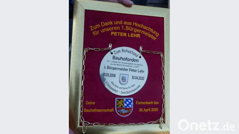 Bauhoforden zum Ende der Amtszeit von Peter Lehr Bild: rn