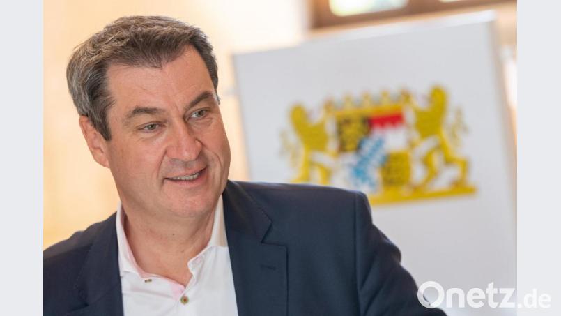 Markus Söder (CSU), Ministerpräsident von Bayern, schaut in die Runde. Foto: Peter Kneffel/dpa Bild: Peter Kneffel