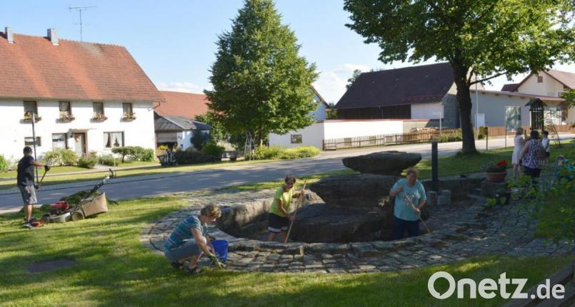 Fleißig waren die Mitglieder des Gartenbauvereins Muschenried im Einsatz. Bild: Johanna Beier