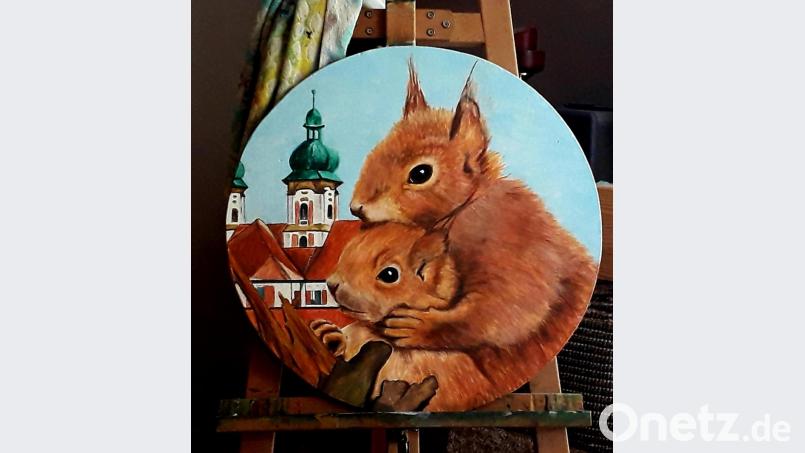 &quot;Dahoam&quot; ist dieses Bild von Gerti Reynolds überschrieben. Repro: rgr