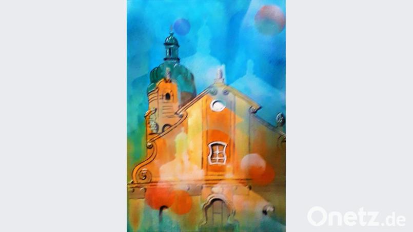 Die Eschenbacher Bergkirche von Johannes Janner. Repro: rgr