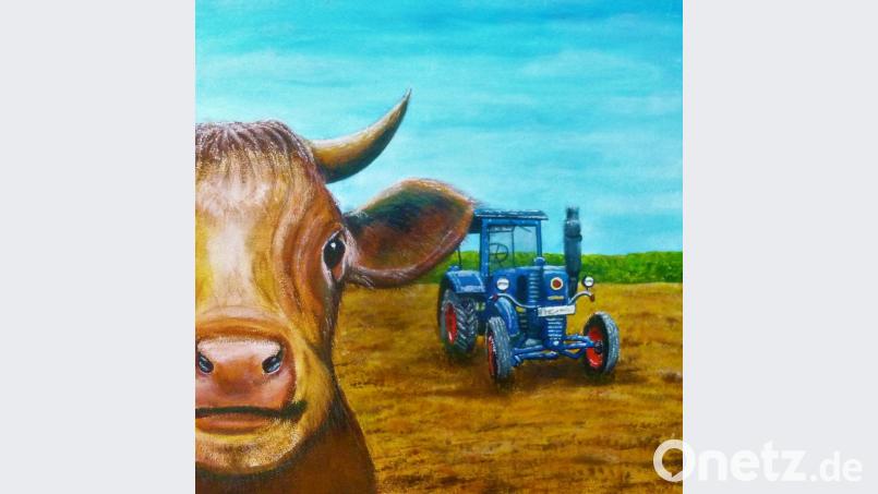 &quot;Auf dem Felde&quot;, so lautet der Titel dieses Bildes von Johannes Janner. Gemalt hat er es für die Ausstellung: &quot;Oberpfalz&quot;. Repro: rgr