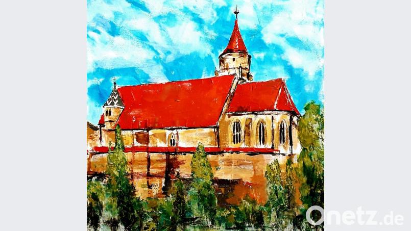 Die Pfarrkirche von Eschenbach von Johannes Janner. Repro: rgr