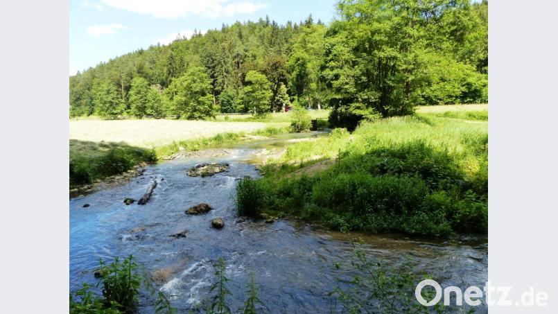 Beim Stauwehr am Parkplatz neben der Lauterach ist ein Badeplatz angelegt worden. Bild: jp