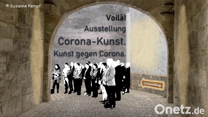 Die digitale Ausstellung „Voilà! Corona-Kunst. Kunst gegen Corona.“ kann jetzt im Internet besichtigt werden. Bild: Susanne Kempf/exb