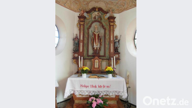 Der Altar in der St.-Ulrich-Kapelle in Guttenberg. Bild: hl