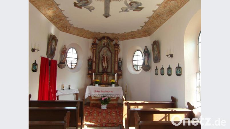 Der Innenraum der Ulrichskapelle in Guttenberg war heuer beim Patrozinium verwaist. Bild: hl