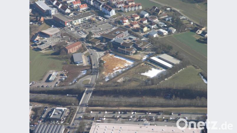 Das Gelände an der Fuggerstraße aus der Luft. Bild: Georgi