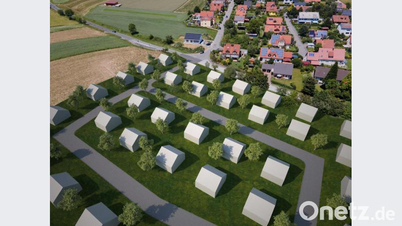 Am Ortseingang des Breiten Weges soll in Richtung Autobahn das neue Baubegiet "Breiter Weg Weg II" entstehen. Bild: Binner Architekten/exb