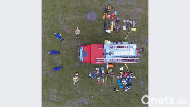 Eine Vielzahl an Gerätschaften beherbergt das Löschgruppenfahrzeug (LF20) der Feuerwehr Krummennaab. Bild: nza