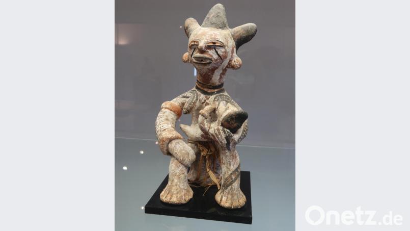 Diese Keramikfigur schmückt das Ausstellungsplakat. Bild: Kunz