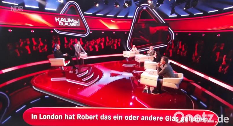 Auf die Sendung der Quizshow am Samstagabend im NDR erhielten Robert Christ sowie die Glashütte Lamberts viel Resonanz in den sozialen Medien. Screenshot: NDR/exb
