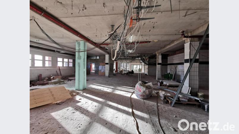 Rund 5,1 Millionen kostet die neue Krankenhaus-Küche (hier ein Blick in die Baustelle) – der Landkreis muss sie alleine schultern. Bild: Krankenhaus St. Anna