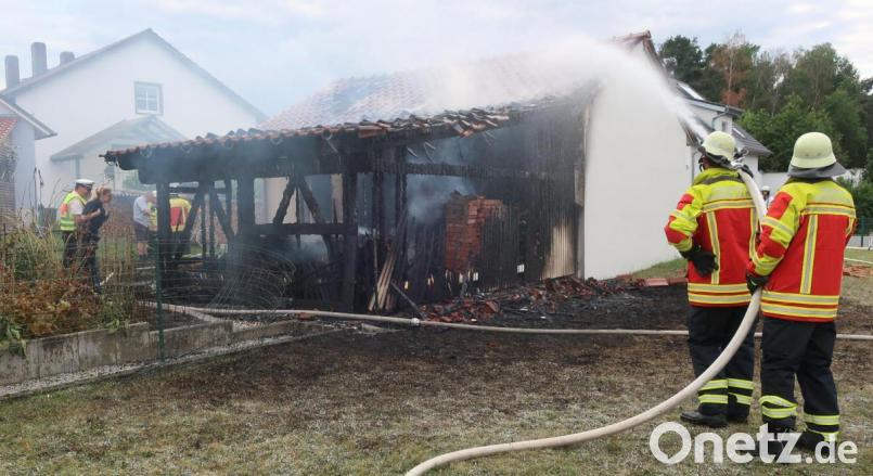 Die Feuerwehren gingen gegen die Flammen vor. Bild: rhi