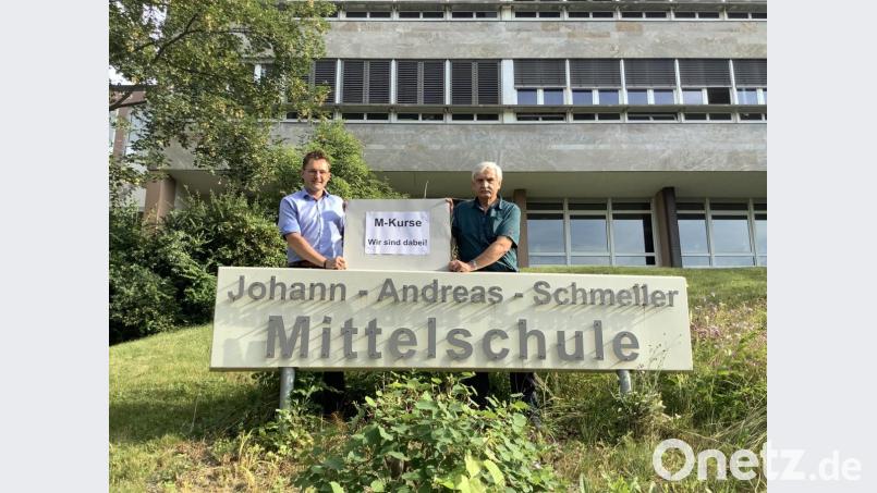 Bildunterschrift: links: Jürgen Bayer (Rektor), rechts: Joachim Kruppa (Konrektor) Bild: exb