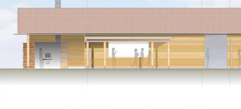 So ist das Mehrzweckgebäude in Krummennaab mit Backofen geplant. Bild: SHL Architekten und Stadtplaner/exb