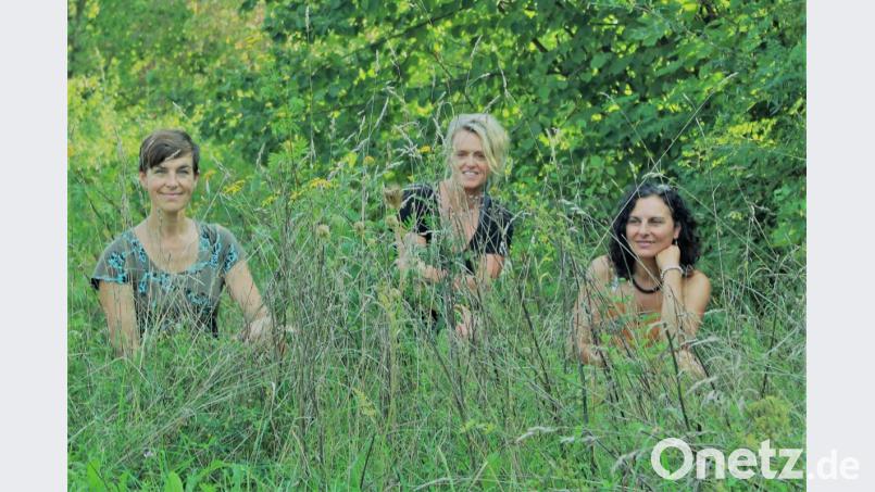 Im Einklang mit ihrer Umwelt: Michaela Peter, Hanna-Regina Uber und Marion Mack stellen das 7. Amberger Kunstsymposium vor. &quot;unverblümt und blümerant&quot; soll alle Sinne fördern und bleibenden Eindruck hinterlassen. Bild: Dagmar Williamson, dwi