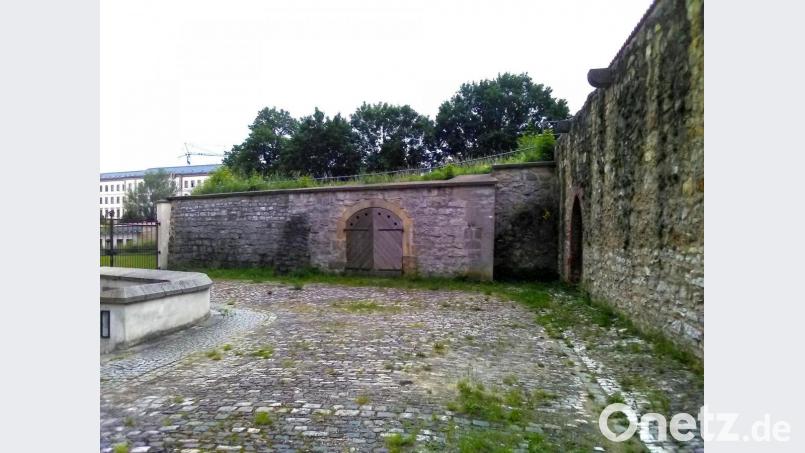 Die Reste des ehemaligen Karners bei St. Georg in Amberg. Bild: Dieter Dörner