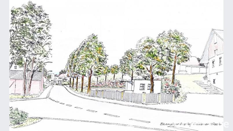 So soll der Platz nach der Vorstellung des Landschaftsarchitekten Albrecht Strohn einmal aussehen, wenn das Gebäude abgerissen ist. Repro: ld