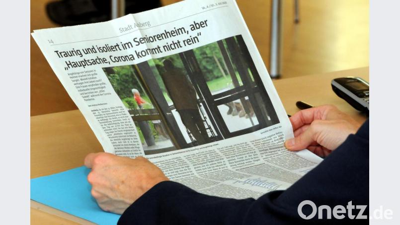 Pressegespräch mit Amberger Heimleitern: Sie fühlen sich in ein "schlechtes Licht" gerückt. Bild: Stephan Huber