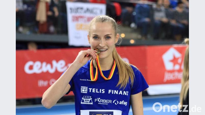 Die Goldmedaille hatte Corinna Schwab im Februar in der Halle über 400 Meter geholt. Jetzt war sie erneut die Schnellste über diese Distanz in Wetzlar. Bild: Archivbild: Kiefner